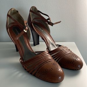 Giorgio Armani | Leather D’Orsay Pumps Size 38.5